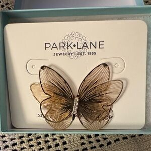 Park Lane Gold-tone Filigree Butterfly earrings.